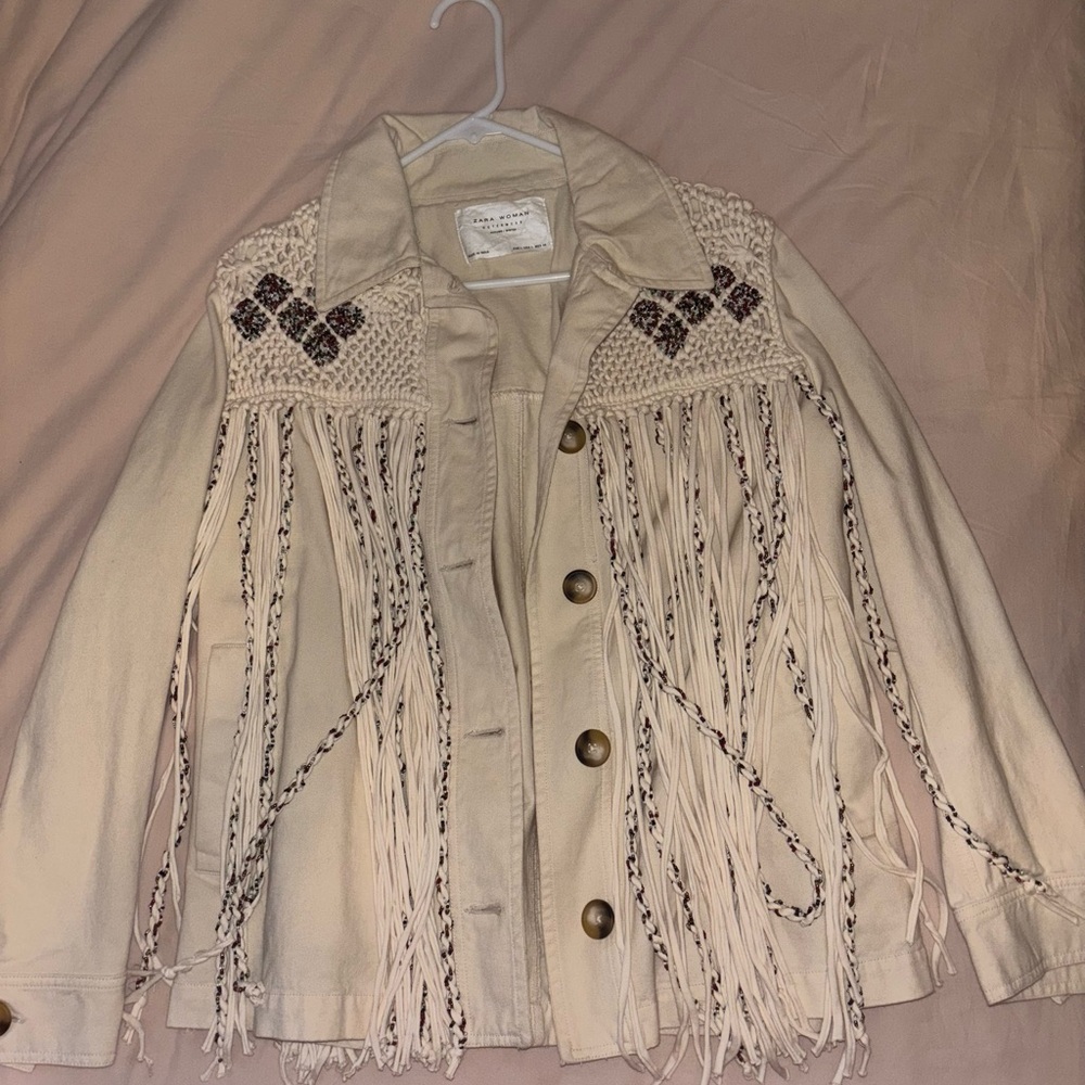 Zara Fringe Jacket